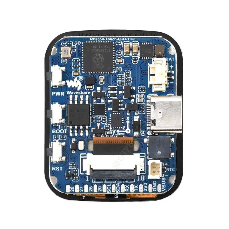 Raspberry pi pico 2 rp2350 1.69 polegadas touch lcd 240x280 placa de desenvolvimento tela waveshare 1.69 polegadas display qmi8658 6 eixos