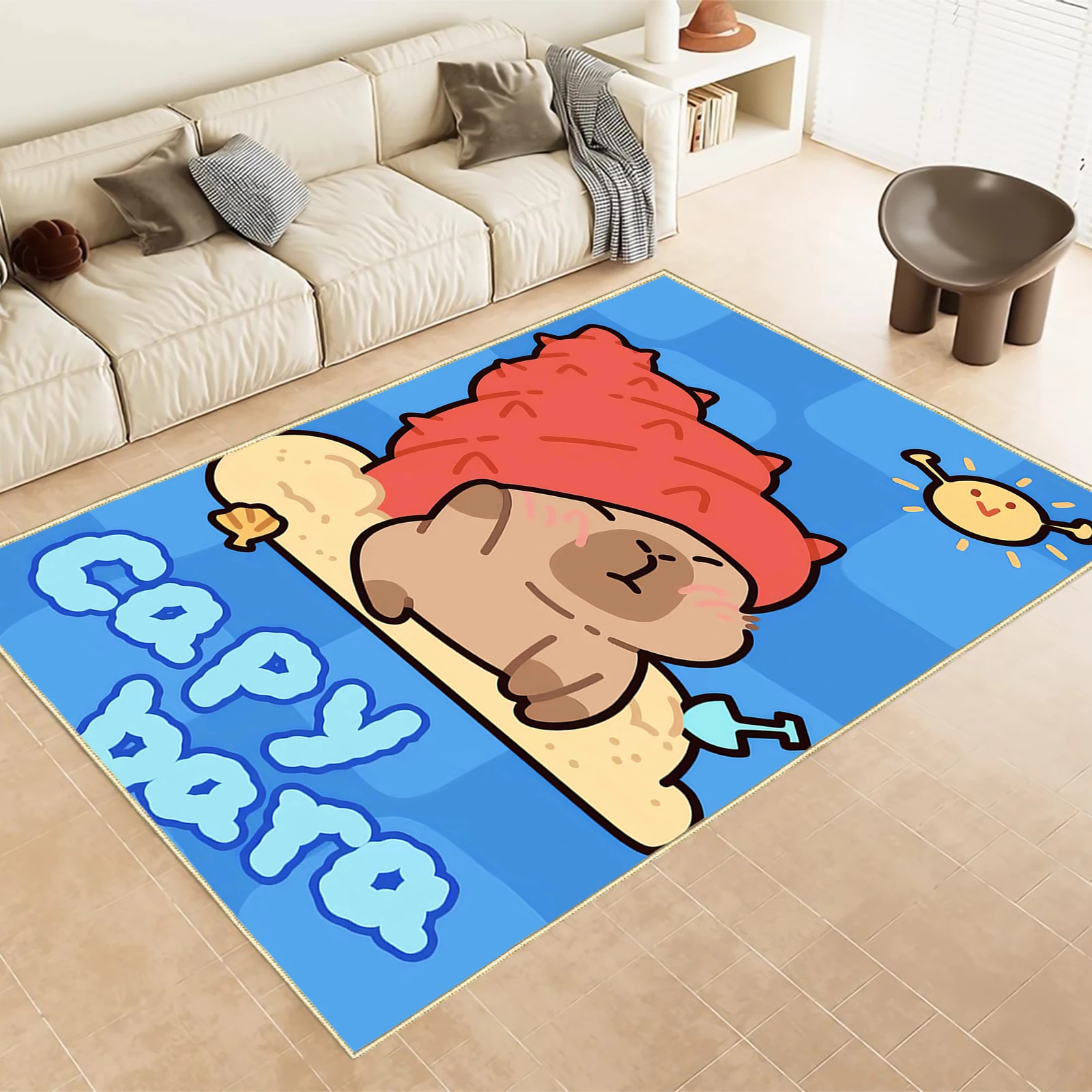Capybara Mat Carpet Rug for Bedroom Living Room Home Sofa Decoration