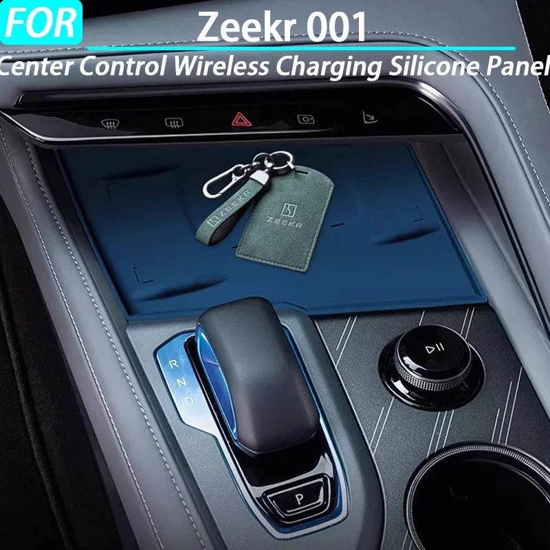 

Car Center Control Wireless Charging Silicone Panel Silicone Anti-slip Mat for Zeekr 001 Interior Accessories 2024 2025