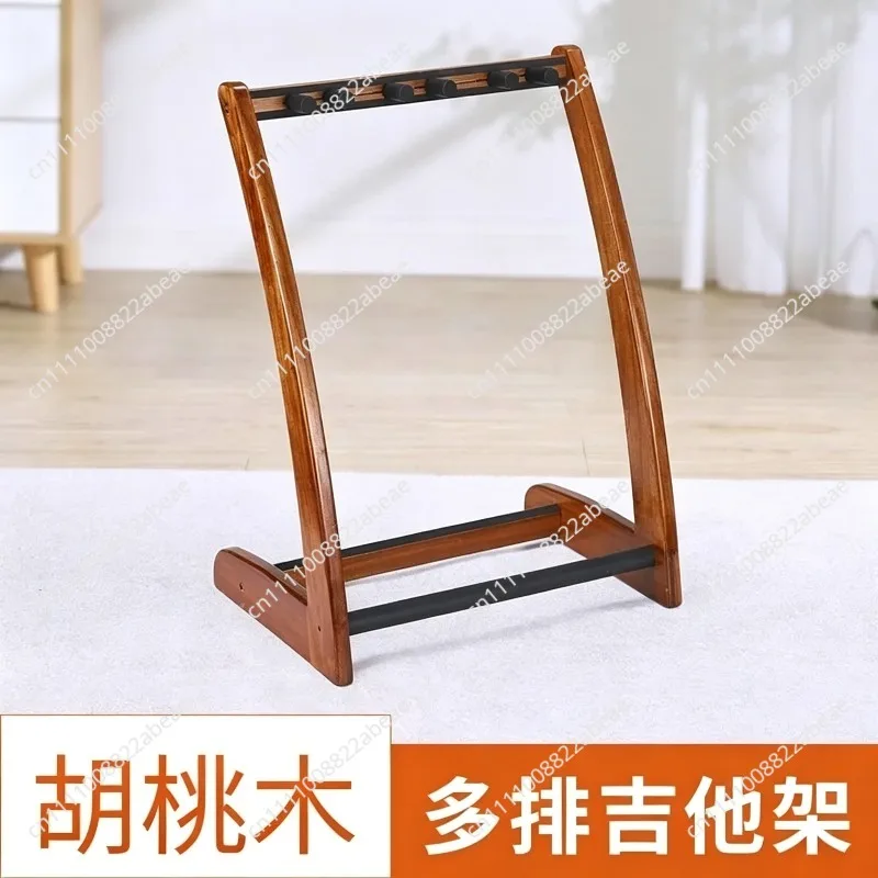 Wood Guitar Stand Multiple Guitars Floor Mounted Vertical Braet Home Use Multi-head Guitar Support Ra