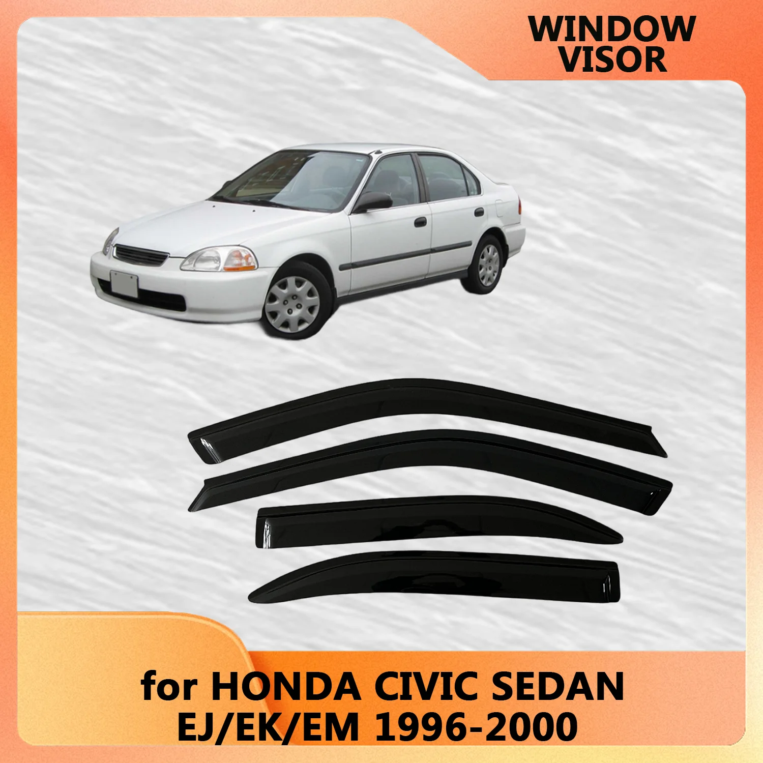 

Дефлекторы окон для HONDA CIVIC SEDAN EJ/EK/EM 1996-2000 годов, защита от дождя, ветра и солнца, внешние, на боковые окна