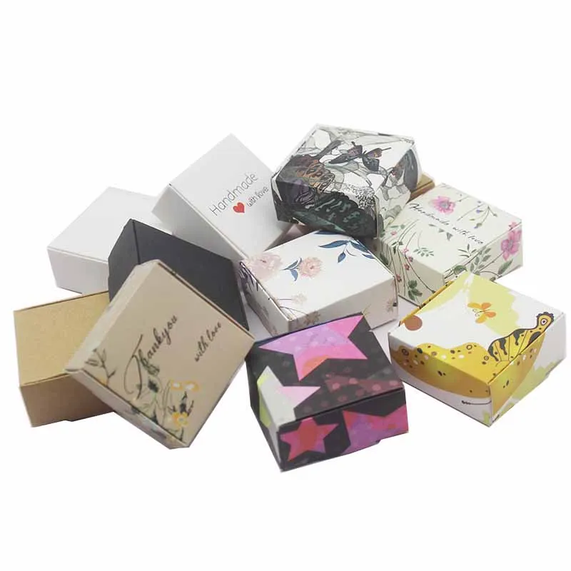 10pc NEW DIY Butterfly  Stars/Flowers Gift Box 5.5*5.5*2.5cmhandmade gifts wrapping box