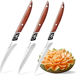 High quality chef carving knife set, food and vegetable carving knife set, sharp small kitchen carving knife set U9195