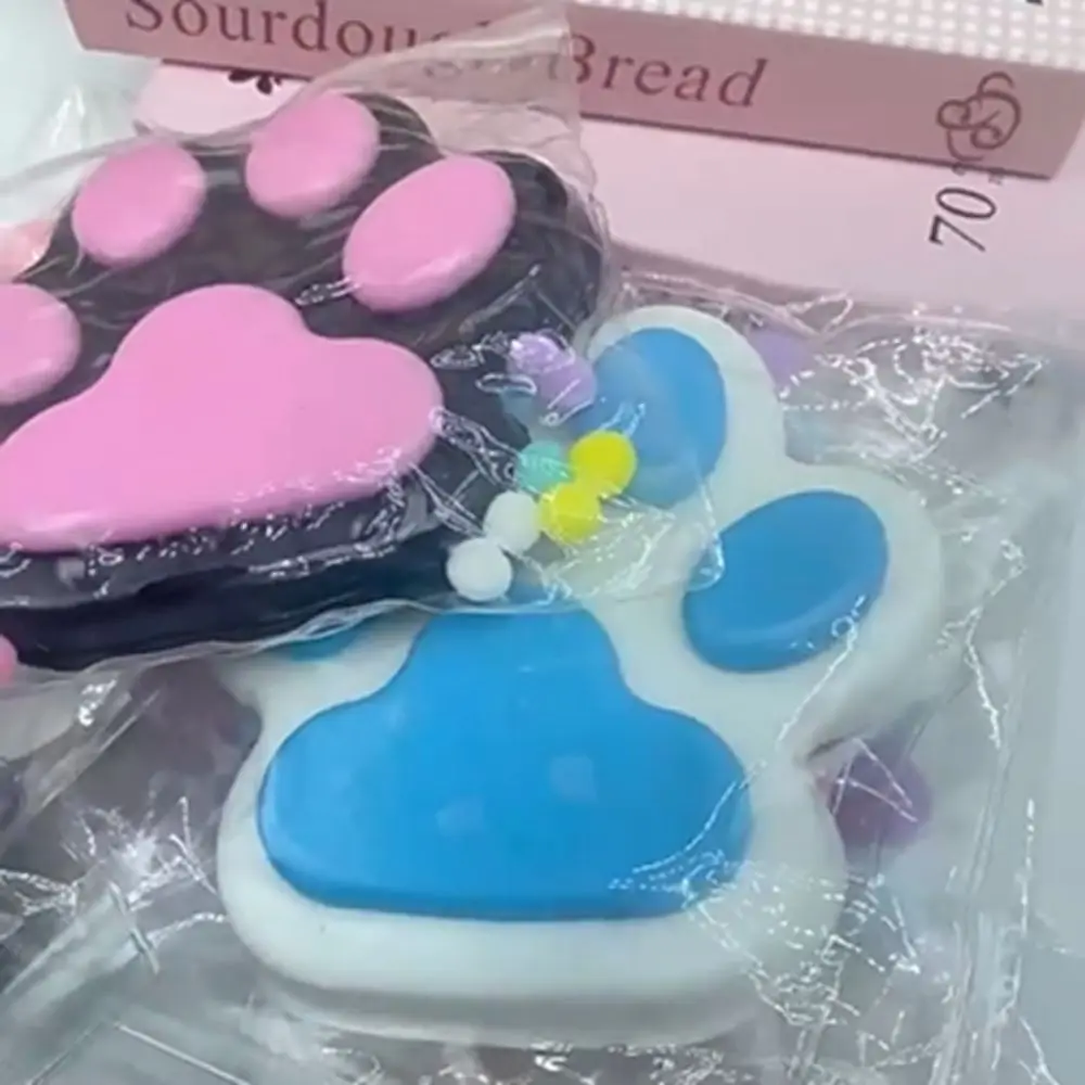 Funny Super Large Cat Paw Squeeze Toy Kneading Silicone Cat Paw Fidget Toy Handmade Cartoon Cat Paw Pinch Toy Practical Jokes