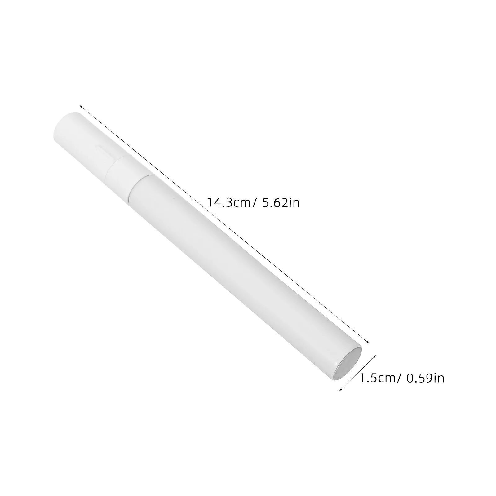 10Pcs Refillable Paint Pen Tubes Blank Round Head Design for Precision Touch Ups Artistic Detailing Outdoor Repairs Compatible