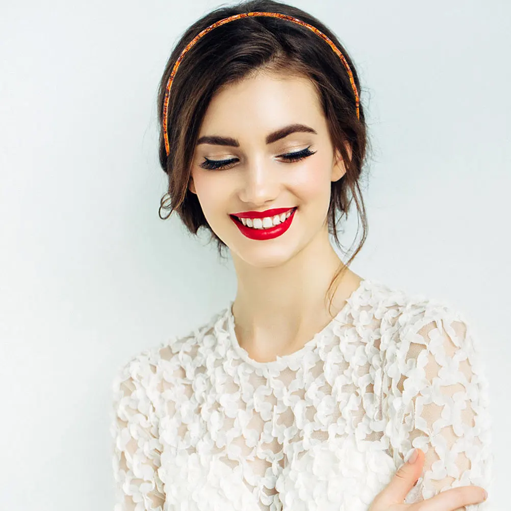 

2pcs Heart Shaped Plastic Headb s Women Headdress Wear Washing Face Makeup Sports Stylish Hair Hoops Matching