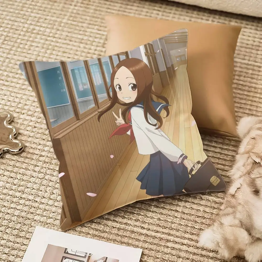 Anime-T-Teasing Master Takagi-sanES-Fun Federa per cuscino Anti-polvere Divano letto con cerniera invisibile