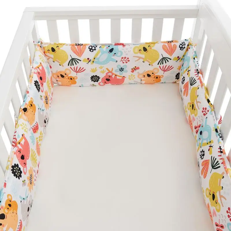 Baby Bed Protector Crib Bumper Pads Baby Bed Bumper Kids Safety Bed For Boys And Girls Safe Protector Liner For Crib 4 Sides