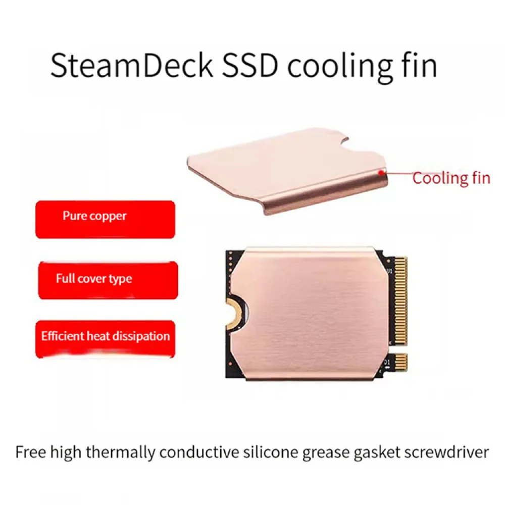 Casing and Internal Screw/Solid State Drive Screw and Copper Game Console Accessories for SteamDeck 2230 SSD