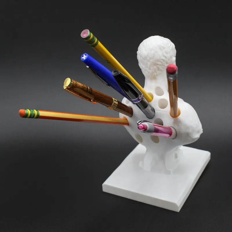 Creative 3D Printing of Julius Caesar Statue, Office Desk, Pen Holder, Organizer, Office Decoration, Stationery, Teacher Gift