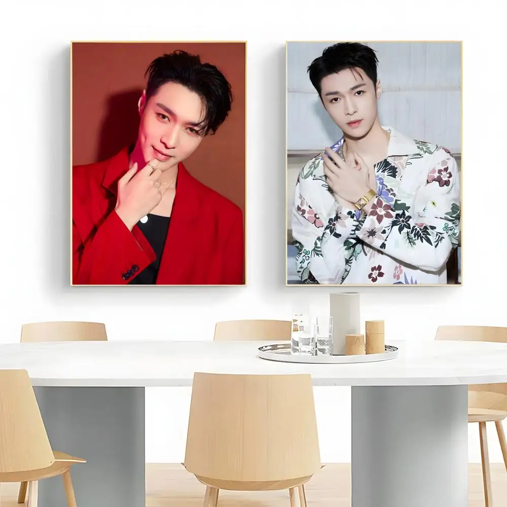 L-Lay Zhang Poster Frameless Peel-and-Stick Removable Wall Art Print