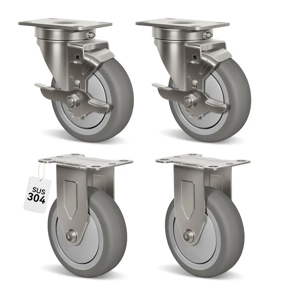 4 Heavy Duty Stainl…