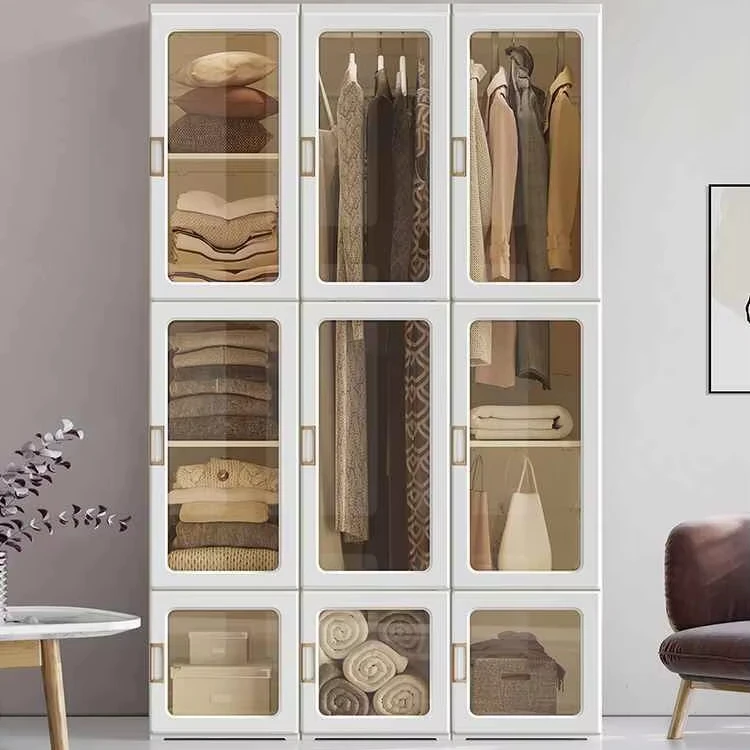 Magnetic Flip Cover Drawer Type Single Row Folding Shoe Cabinet Non-Installation Shoe Rack Small Storage Box For Home Furniture