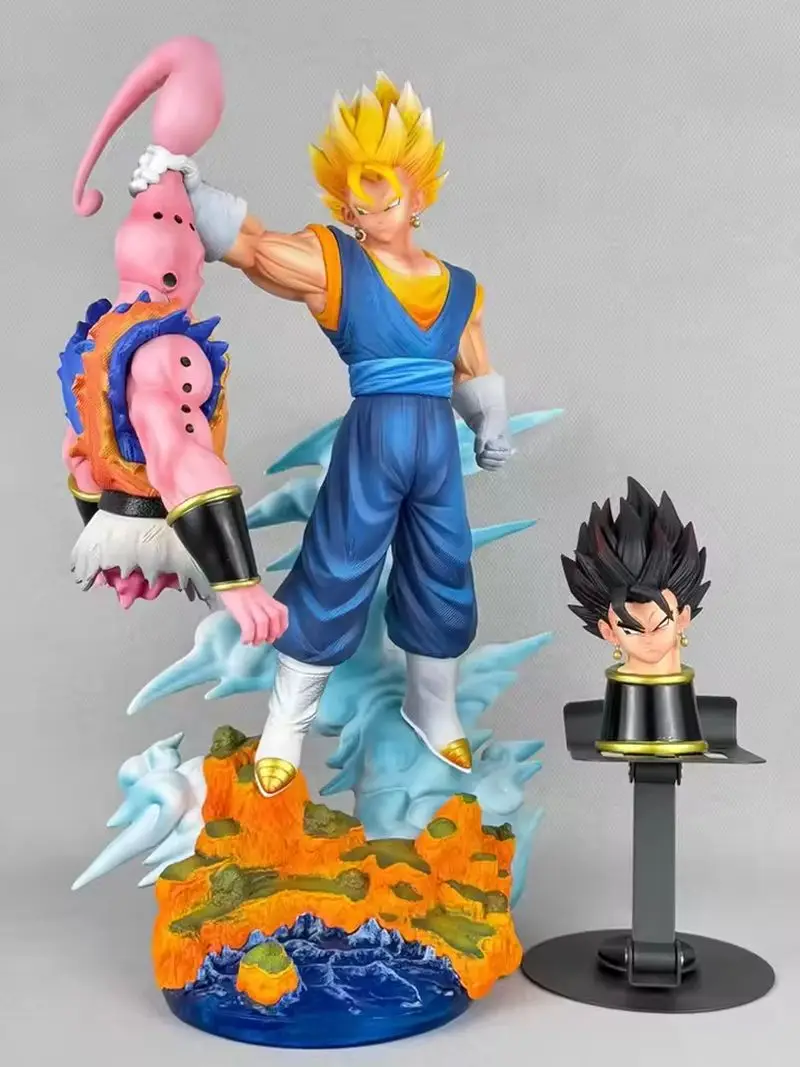

32cm Dragon Ball Anime Figure Cs Vegito Vs Buu Action Figure Gk Scene Statue Anime Decoration Model Customized Toys Kids Gift