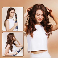 5 In 1 Hair Dryer Hot Air Comb Professional Hair Straightener Curling Iron Styling Tool For Salon And Home Use
