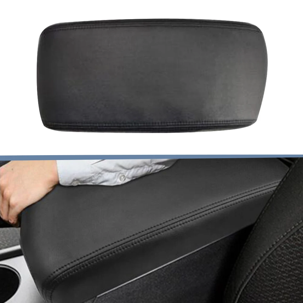 Center Console Lid Armrest Cover Leather Interior Car Armrest Pad Black Protect Mat for Kia Optima 2016-2020 Car Accessories Set