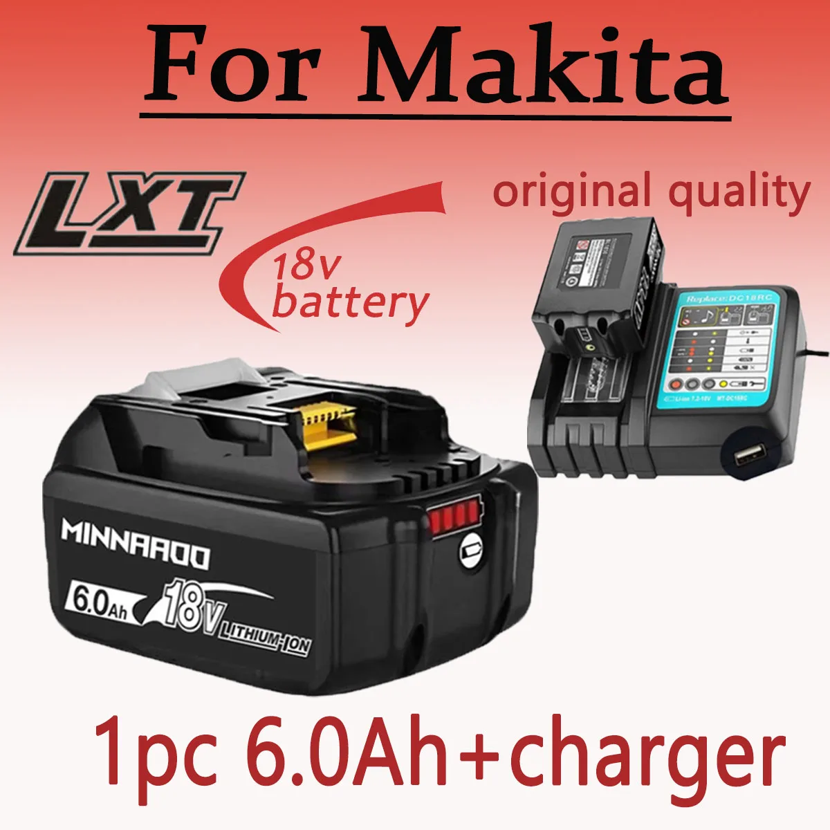 

18V 12AH/8AH/6AH/5AH For Makita 18V Battery Power Tools Li-ion Replacement LXT BL1850 BL1840 for 18 V Screwdriver with bms