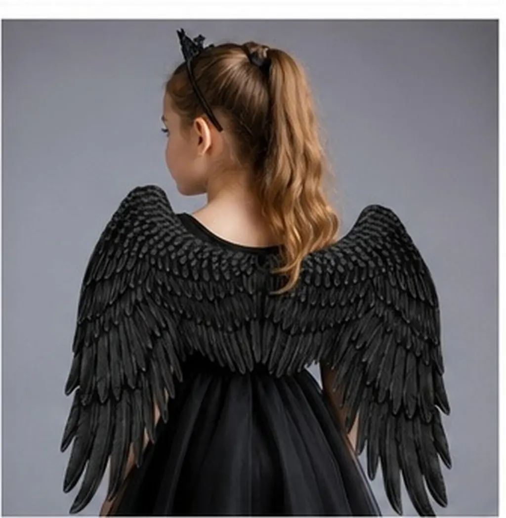 Angel Wing Costume Set Premium Material Fine Workmanship Precise Cutting Lifelike Performance Wings for Party Carnival
