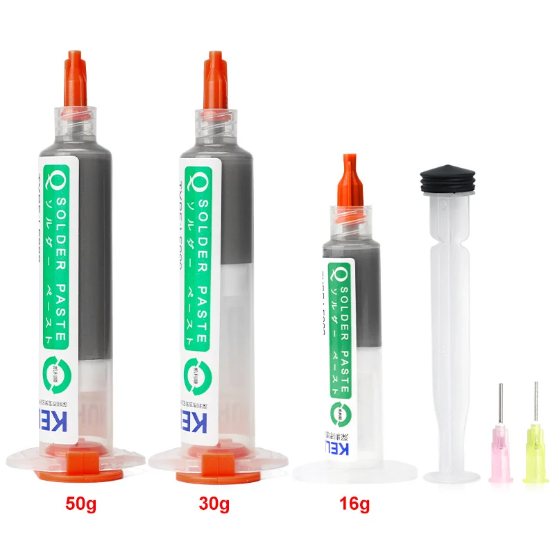 معجون لحام حقنة خالية من الرصاص ، درجة حرارة منخفضة ، SMD ، Sn42Bi58 ، LED ، BGA ، لحام الهاتف ، إصلاح القصدير ، ℃ ، جديد