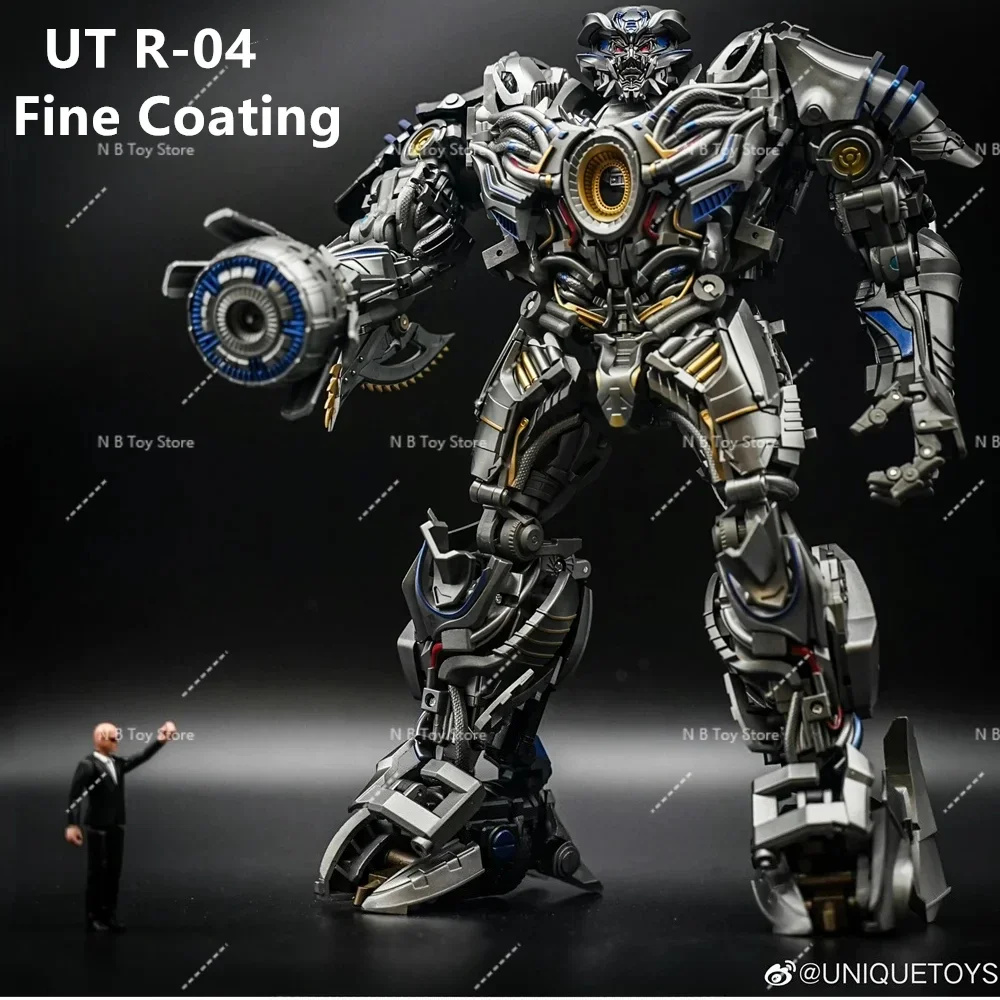 [EM ESTOQUE AGORA] Transformação Brinquedos Únicos UT R-04 Galvatron R04 Nero Youth Edition Figura de ação de revestimento fino