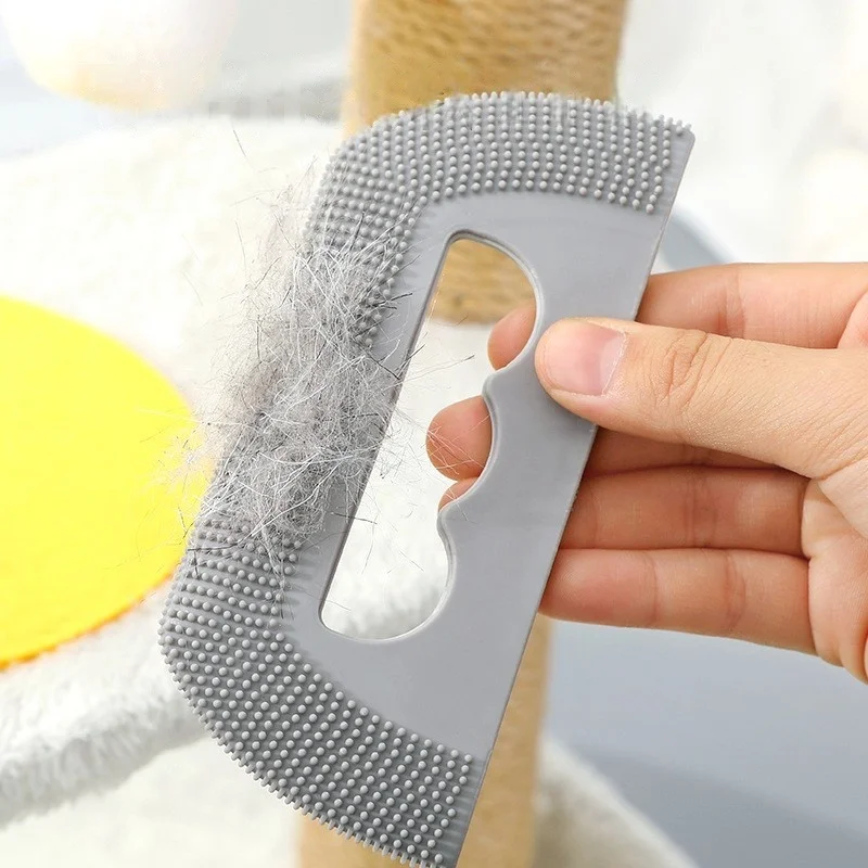 

Hair Removal Brush Cat TPR Brush Scraper Pet Dog Cat Hair Brush Trimmer Household Hair Removal Tools Pet Cleaning Supplies