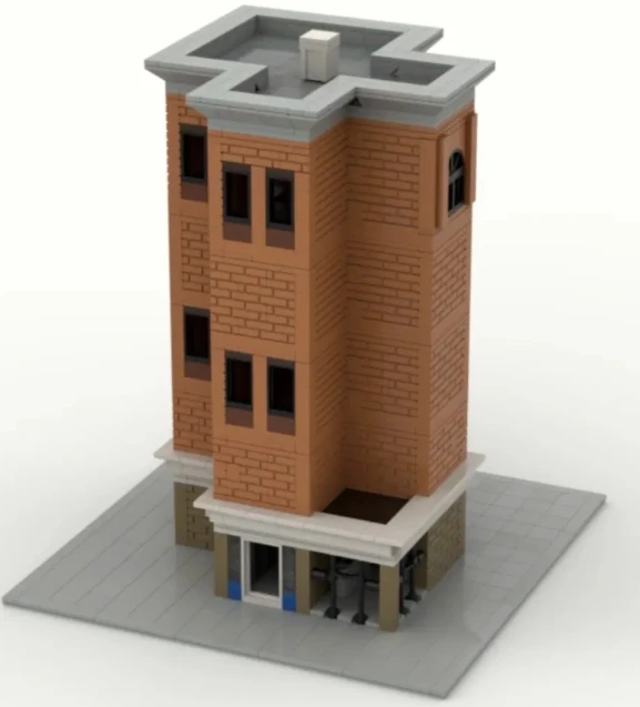 MOC Creative street view Model Building Block Architecture DIY Education Assembly Model Toy