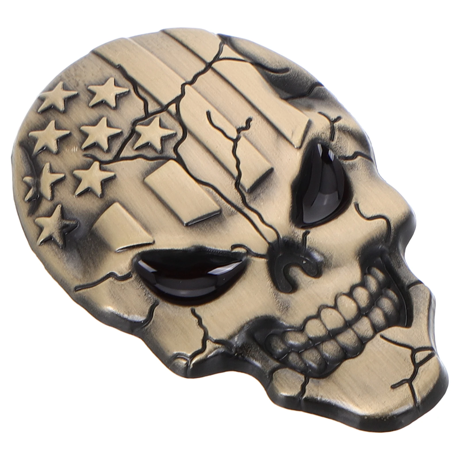 

Skull Car Sticker Sign Stickers Alloy Badges Motorcycle Zinc Metal