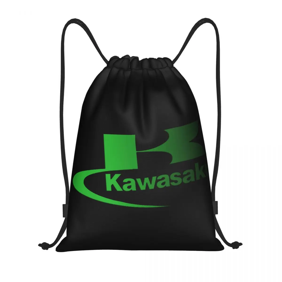 Custom Sport Racing Motorcycle Kawasakies Drawstring Bag Men Women Foldable Gym Sports Sackpack Shopping Backpacks