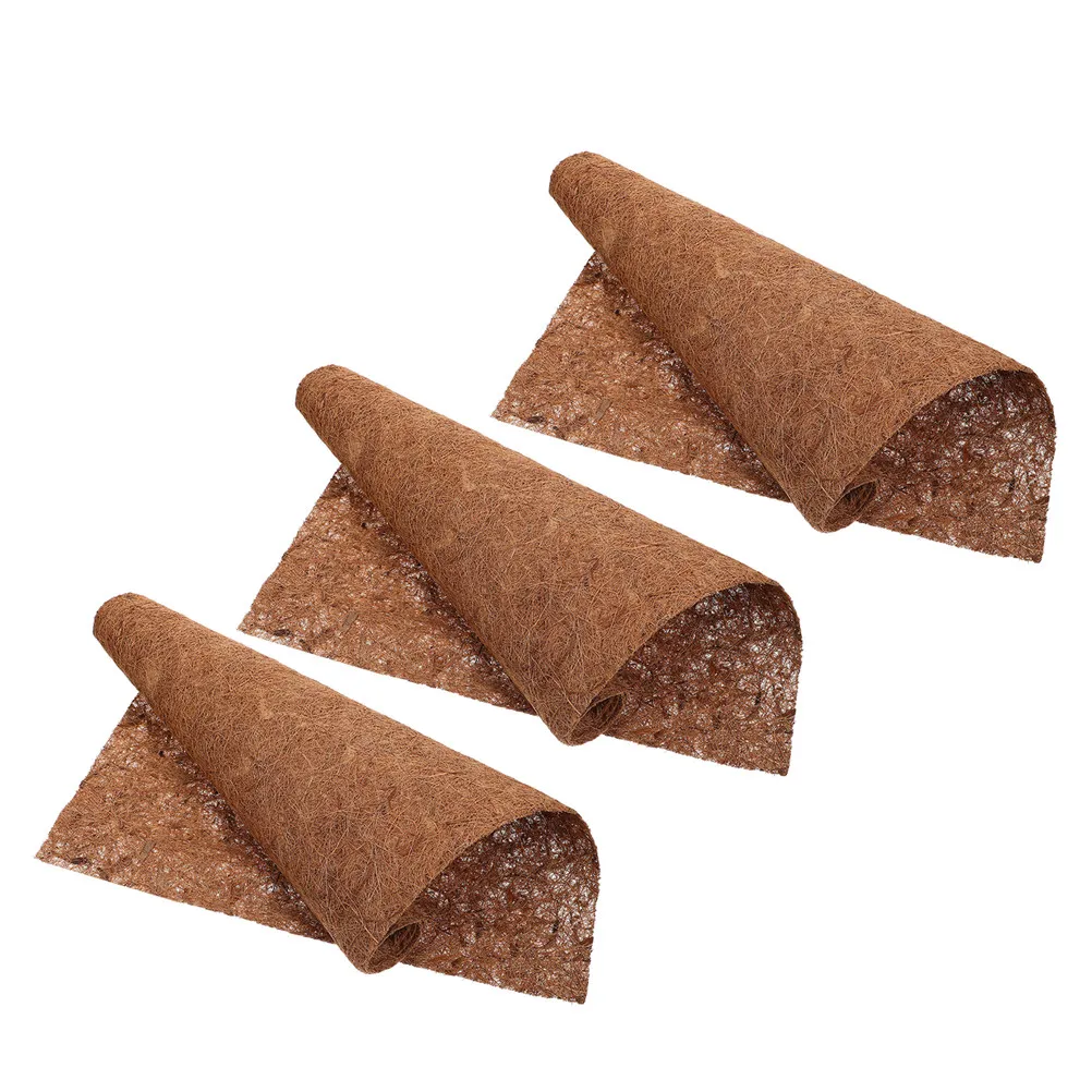 3Pcs Coconuts Fiber Hanging Basket Liners Coir Liner for Flowerpot Garden Decoration Air Permeable Water Retaining Abrasion