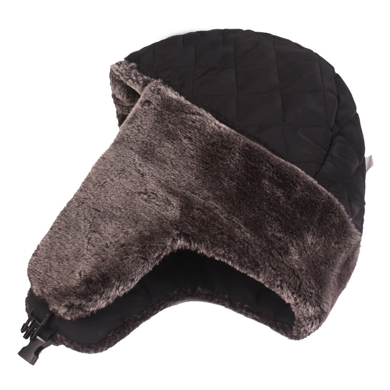 Outdoor Ski Windproof Earflap Lei Feng Caps Winter Warm Thicken Bomber Hats Women Men Ear Protection Fur Cap Trapper Russian Hat