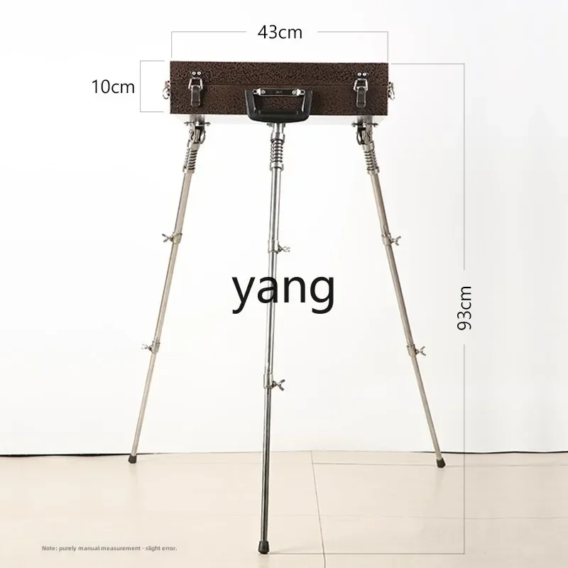 

yjQ oil painting box retro aluminum alloy bracket folding sketch watercolor