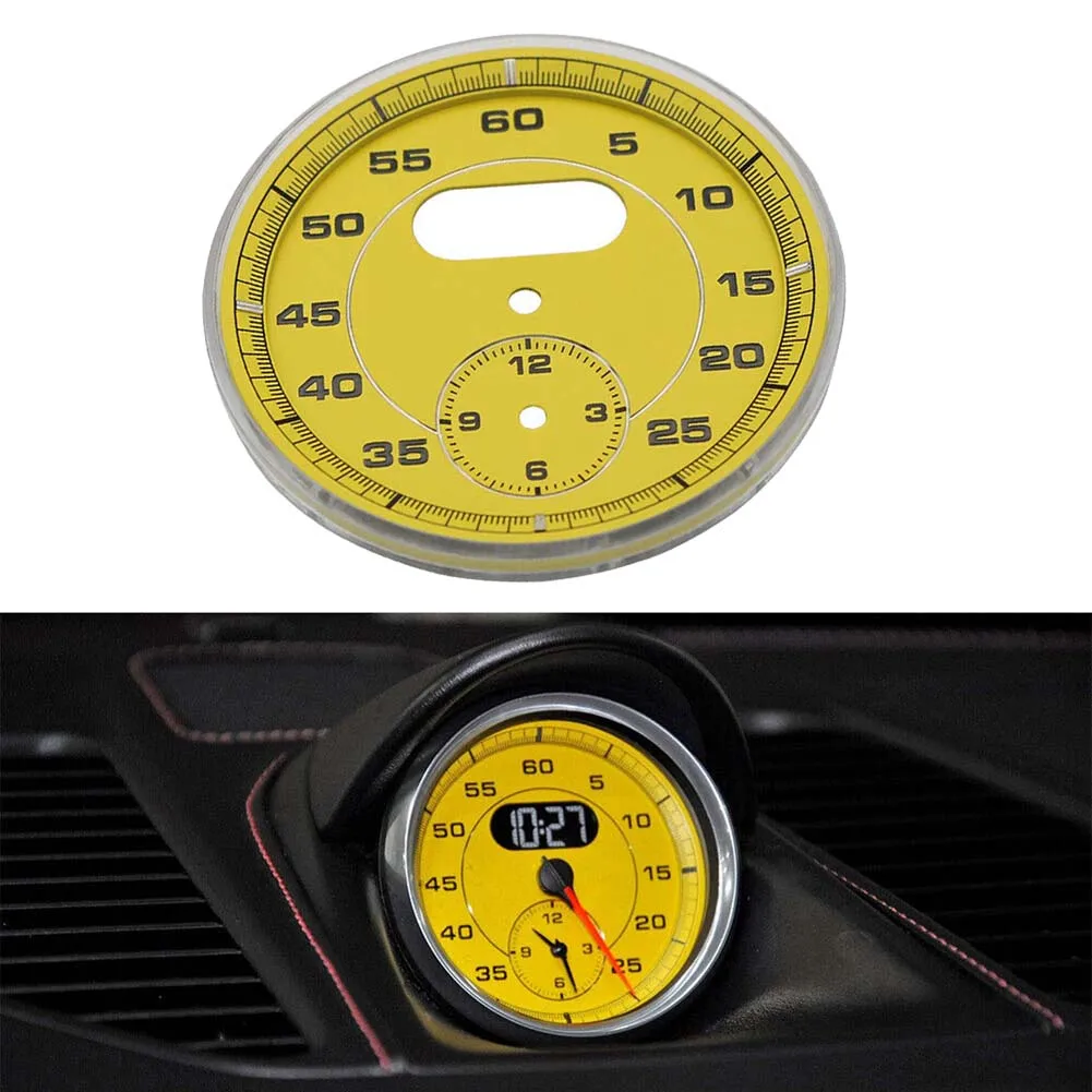 Car Boost Gauge Clocks Car Turbine Boost Pressure Dial Clock Gauge Chrono For 911 Panamera Cayman