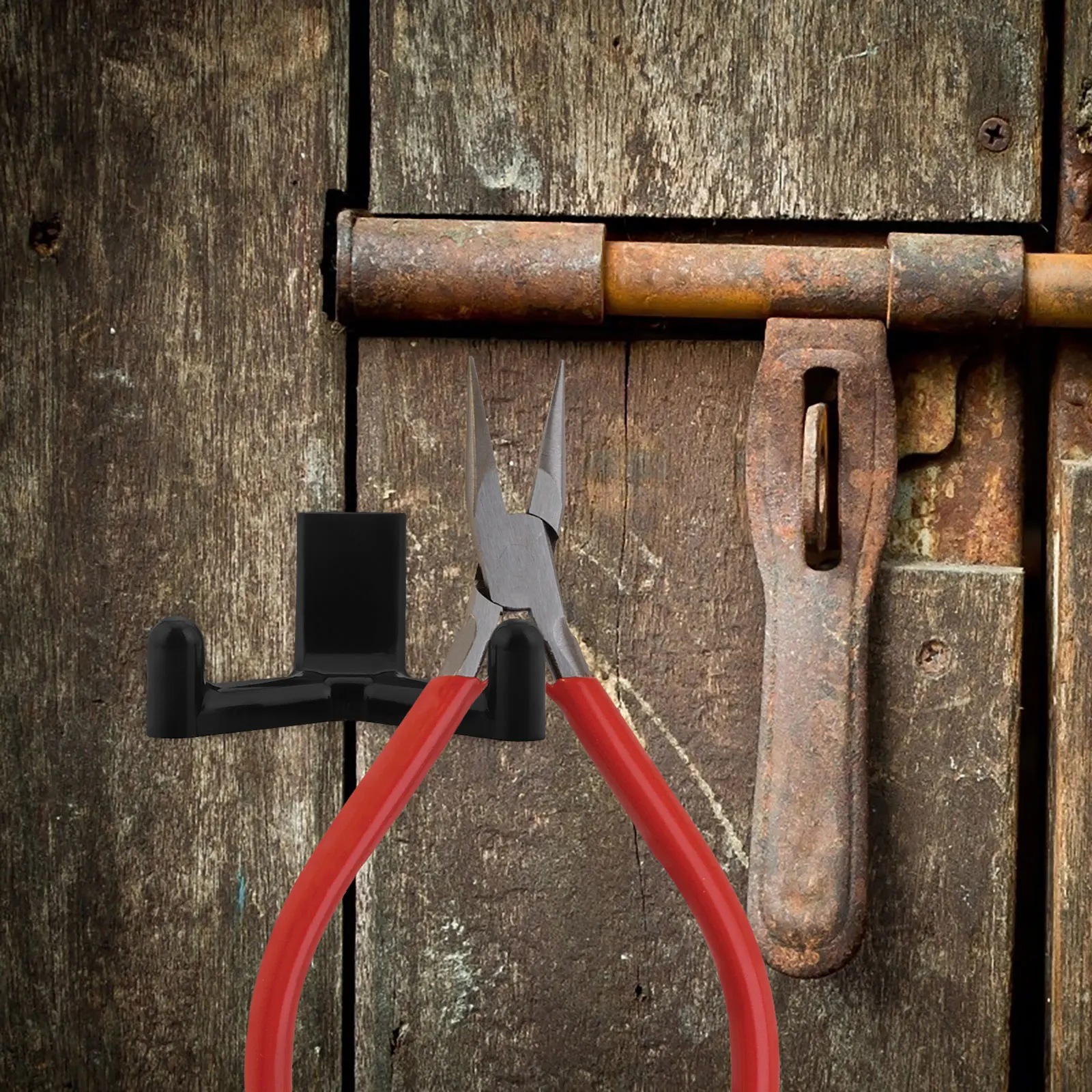 

1pc Shed Hooks Double Head Hanger Garden Storage Accessories Abs Material Tool Garage Wall Organizer Utility Rack Shovel Rake