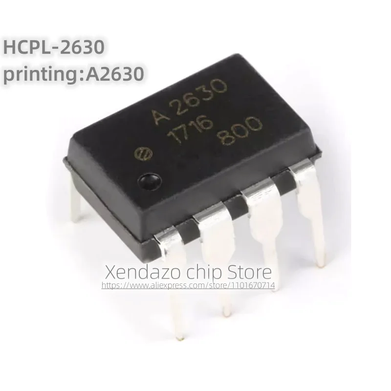 10pcs/lot HCPL-2630-000E HCPL-2630 printing A2630 DIP-8 package Original genuine Optocoupler chip