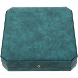 Necklace Box Necklace Display Case Necklace Storage Holder Portable Necklace Organizer Holder Retro Blue Box