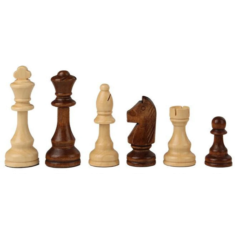 مجموعة الشطرنج أعلى درجة خشبية قابلة للطي كبيرة تقليدية كلاسيكية اليدوى قطع الخشب الصلب الجوز رقعة الشطرنج الأطفال هدية مجلس لعبة #5