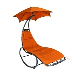 Leisure Full Steel Garden Furniture Sun Shade Swing Hammock