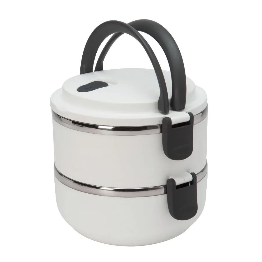 

2 Compartment Stainless Steel Lunch Box