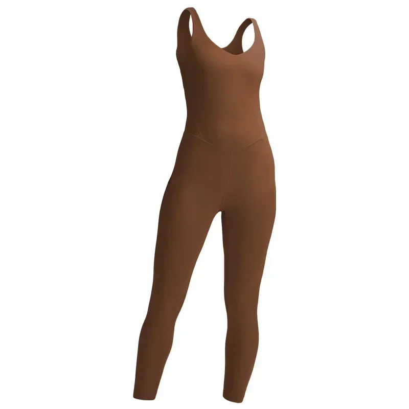 Combinaison de yoga double face pour femme, haut moulant, pantalon long, haut précieux, haute élasticité, sport, brossé