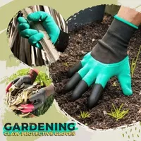 Gardening Claw Protective Gloves  Breathable Waterproof Digging Planting Sting-Resistant Non-slip Protective Home Latex Gloves