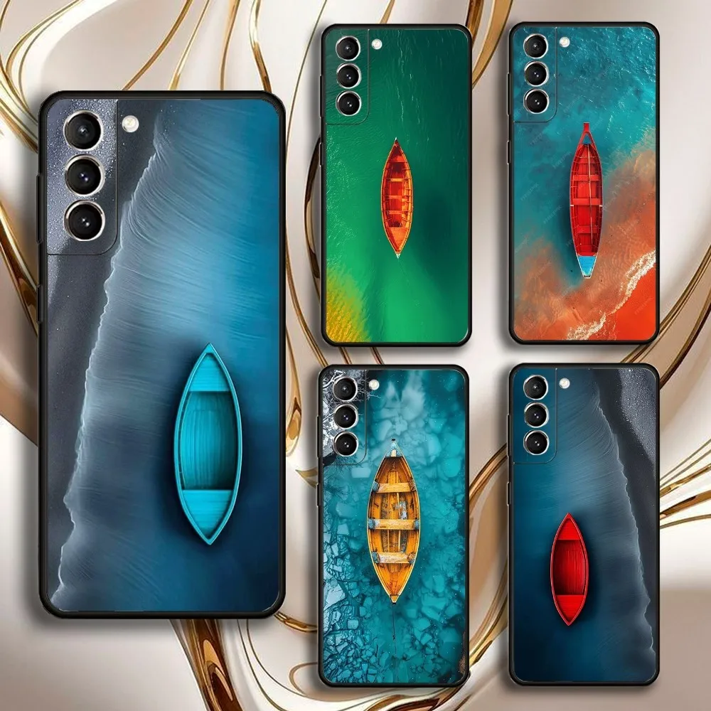 

boat in the water Phone Case For Samsung GalaxyA13,21s,22,31,32,52,53,71,72,73,Soft Black Shell