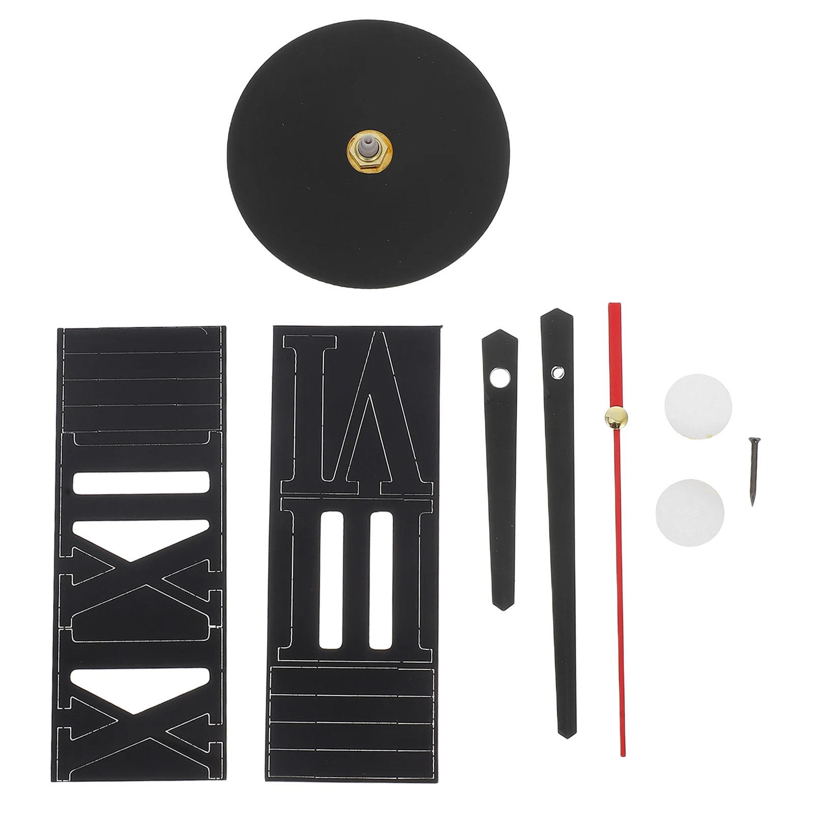 

Acrylic Wall Clock Black Large Size Modern Silent 3D Adhesive Decorative Wall Clock For Living Room Bedroom Office