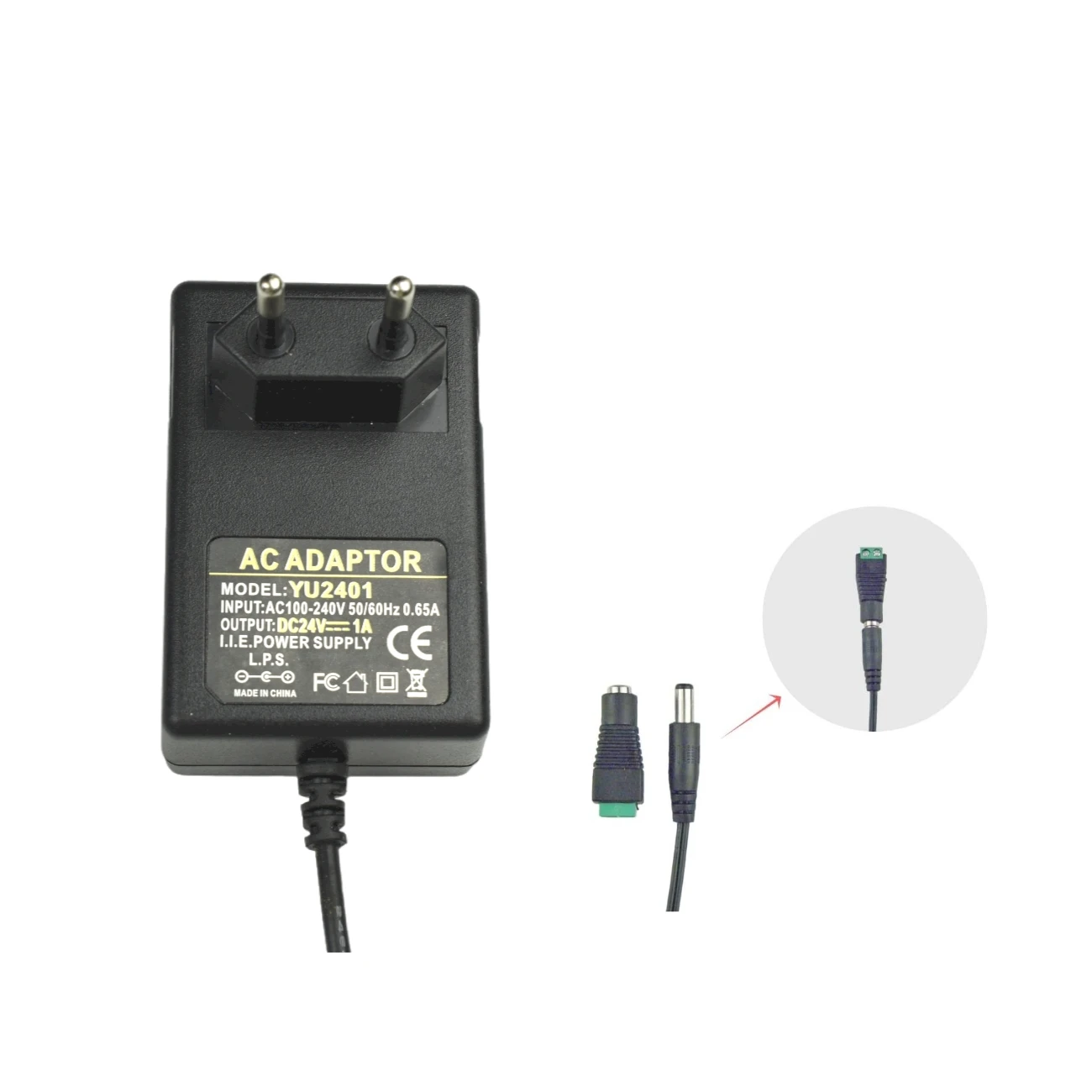 Bomba autocebante de diafragma 385 DC 24V, con filtro de tubo de silicona y fuente de alimentación, entrada 100V-240V, salida 24V DC EU