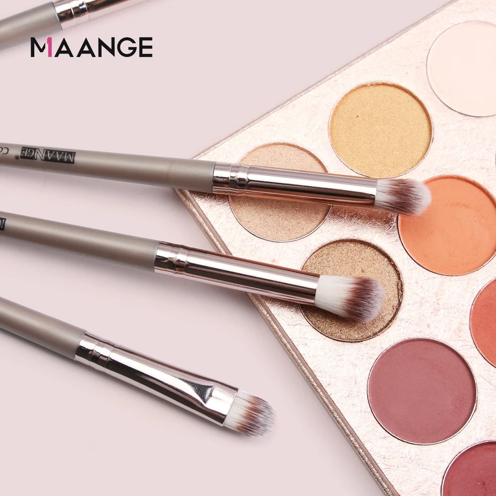 MAANGE 18Pcs Makeup Brushes Set Professional Natural Hair Foundation Powder Eyeshadow Blush Make Up Brush Cosmetic Beauty Tools