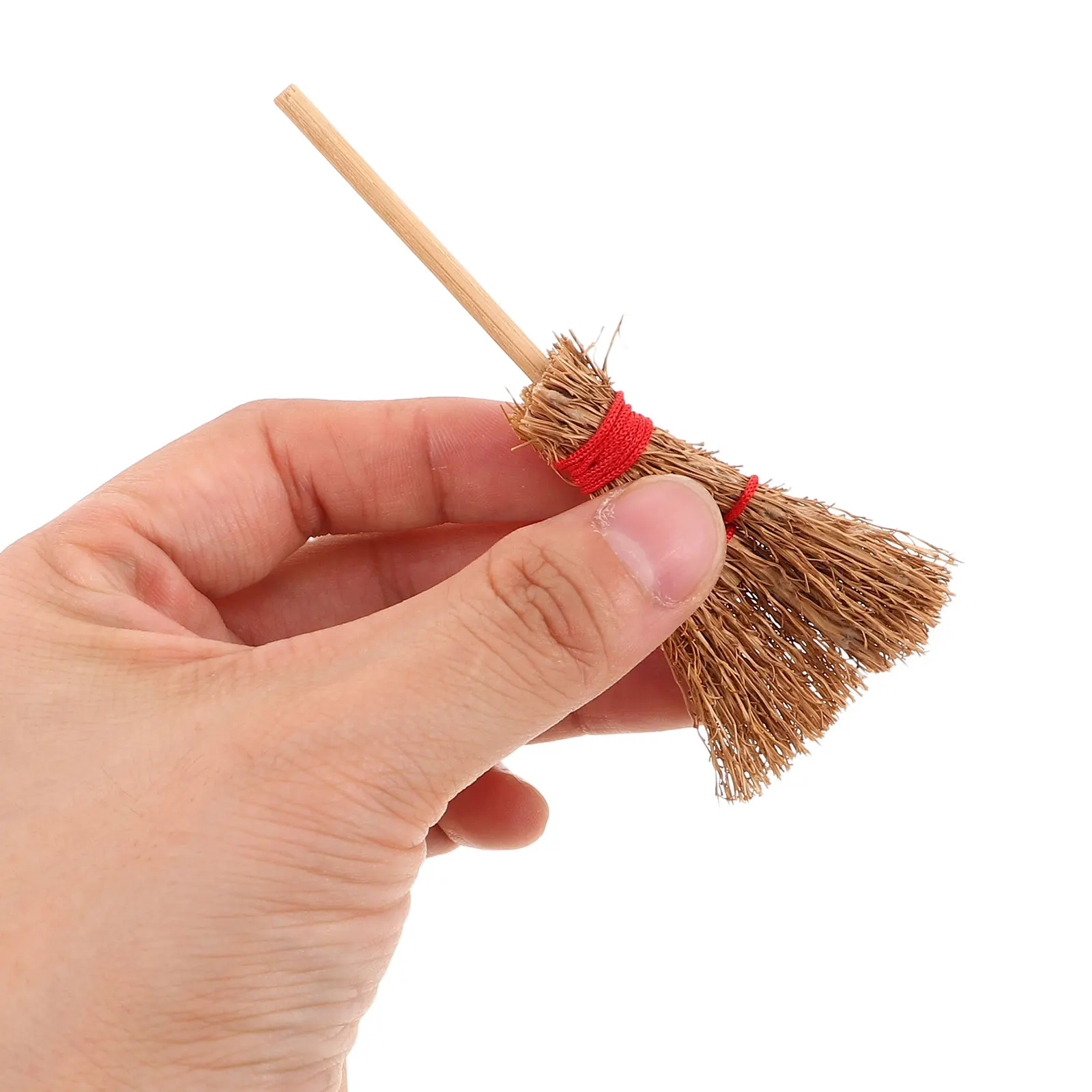 

12 Pcs Scene Decoration Broom Wooden Costume Cosplay Party Accessory
