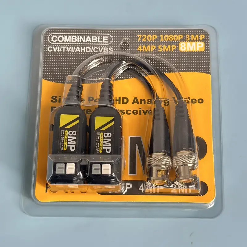 8MP BNC فيديو Balun اقناع نقل 4K CCTV HD زوج ملتوي سلبي لكاميرا AHD/CVI/TVI #6