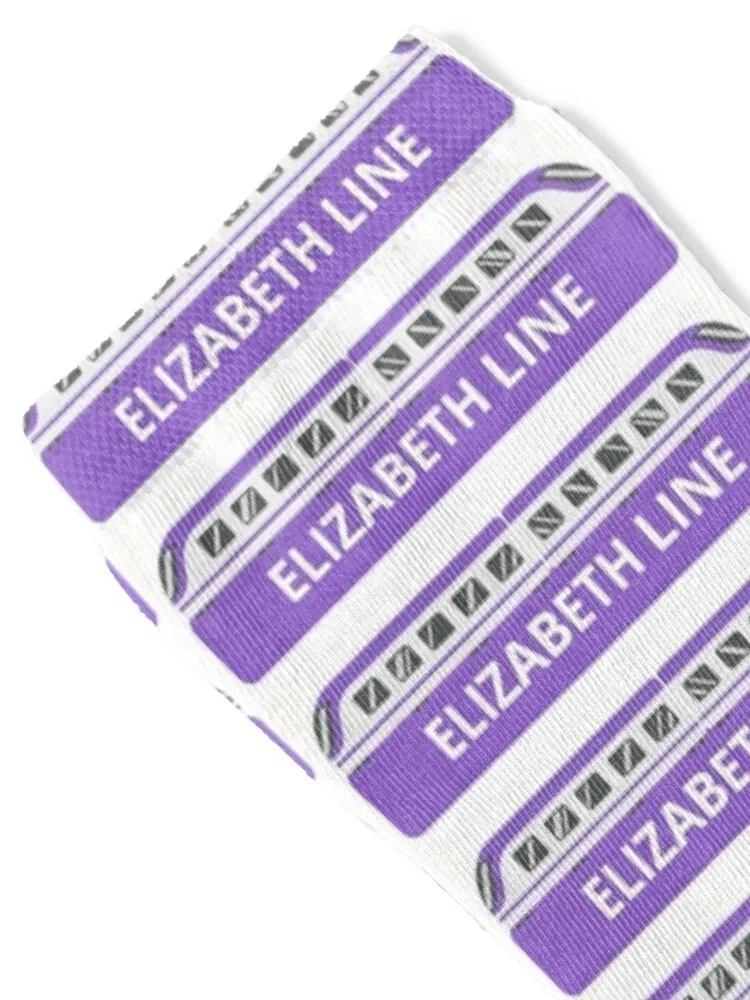 Elizabeth Line Purple Train Socks anime designer brand compression Christmas Designer Man Socks Women's