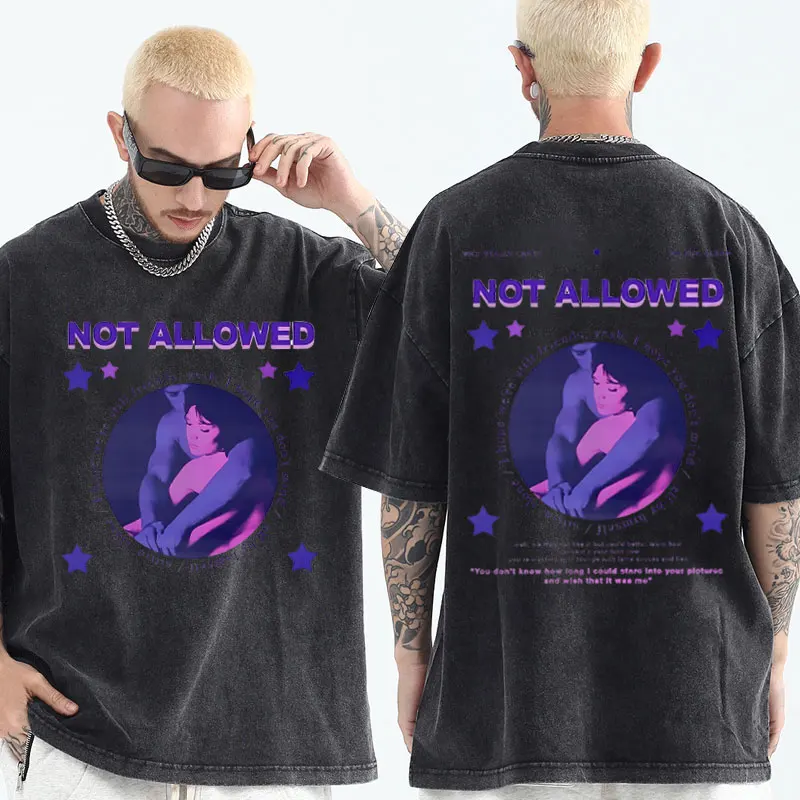 

Tv Girl Not Allowed Graphic T-shirt French Exit Album Tshirt Fashion Casual Oversized Tshirts Men Women Washed Vintage T Shirts