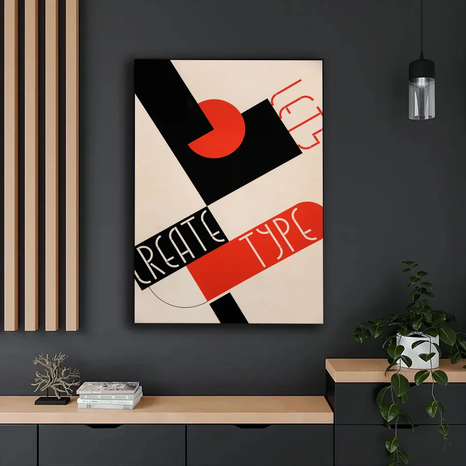 Abstract Bauhaus Style Geometric Good Quality Prints and Posters Whitepaper Prints Posters Artwork Wall Decor