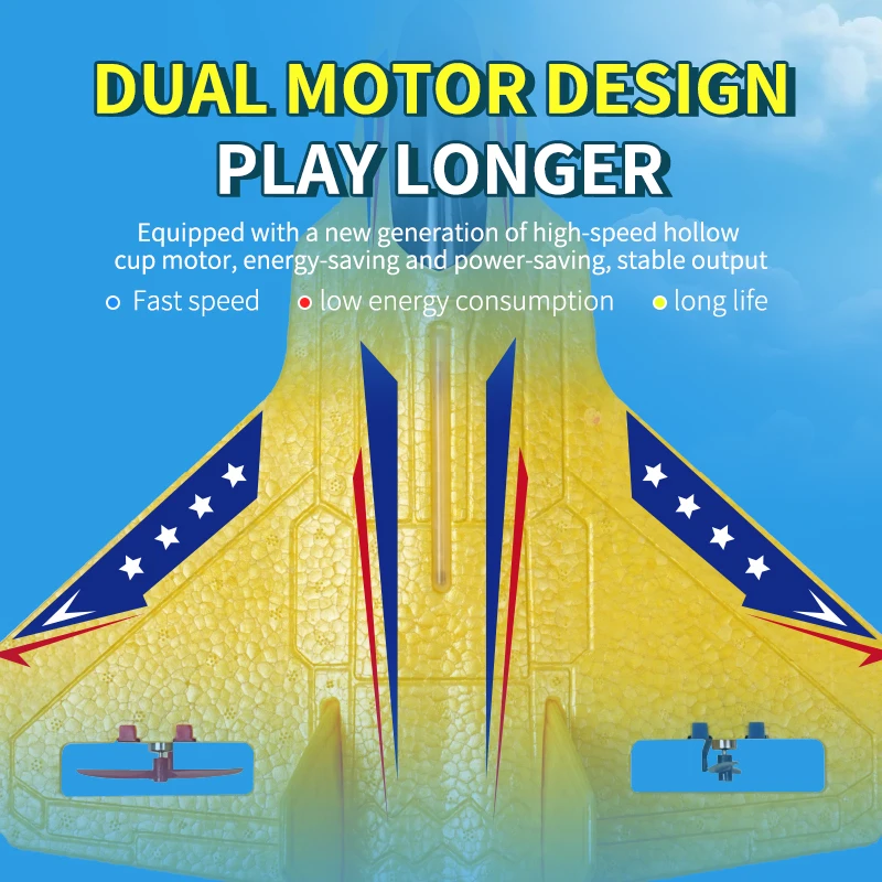 Samolot RC KF803 2.4G z oświetleniem LED Model latający RC Szybowiec RC Samolot pionowy Zabawka z pianki EPP Prezenty dla dzieci